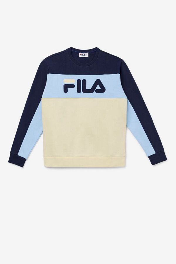 Fila Mikiny Panske Viacfarebný - Lesner Fleece Crew Vypredaj - Slovakia 81539-POFX